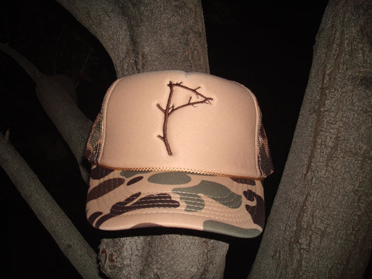 Beige P Branch Trucker