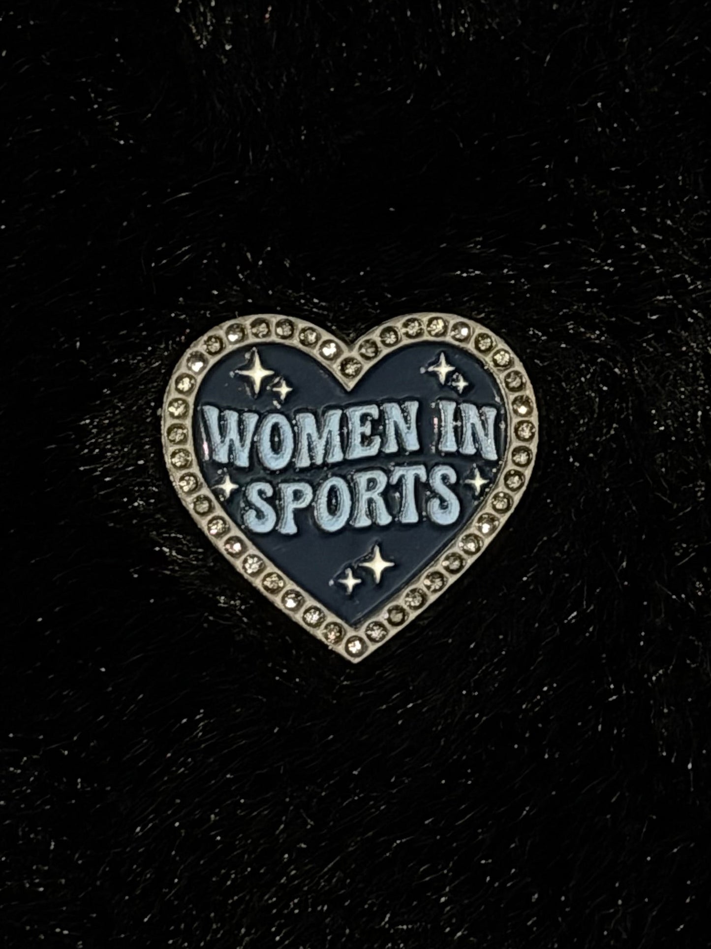 Women in Sports Navy and Light Blue Enamel Pin